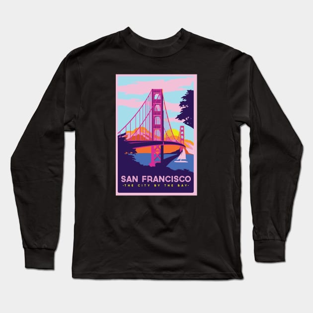 San Francisco Long Sleeve T-Shirt by wesleygrant